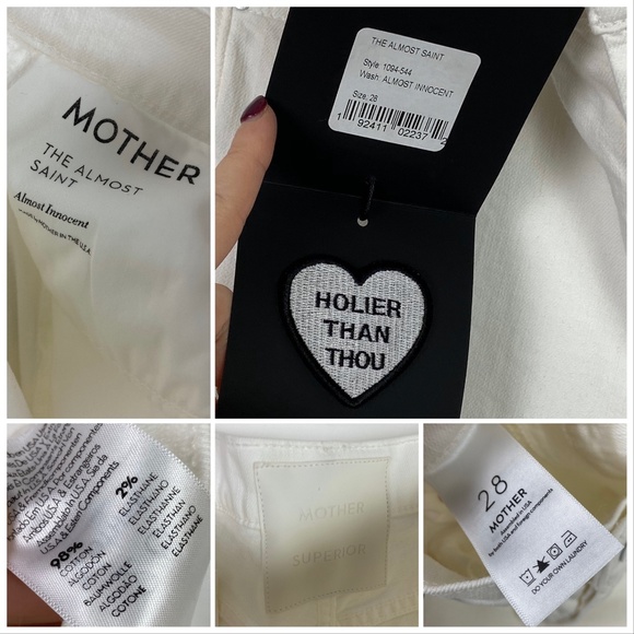 MOTHER White Cropped Jeans - Picture 8 of 8